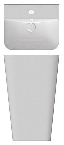 Раковина ISVEA Sott'Aqua 50 10SQ37001SV белая купить в интернет-магазине Sanbest