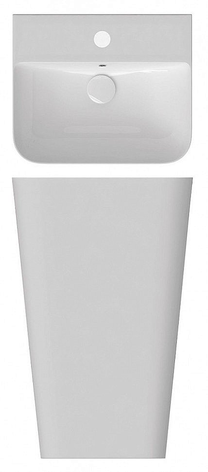 Раковина ISVEA Sott'Aqua 50 10SQ37001SV белая купить в интернет-магазине Sanbest