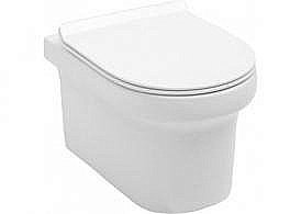 Подвесной унитаз Aquanet Rimless Nova-W BL-101N-WHT с крышкой микролифт, безободковый купить в интернет-магазине Sanbest