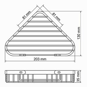 Полка WasserKRAFT Kammel К-733 хром купить в интернет-магазине сантехники Sanbest