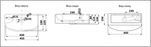 Раковина Ceramalux N 45,5 7946 белая купить в интернет-магазине Sanbest