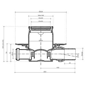 Душевой трап Pestan Confluo Standard 13000178 золото купить в интернет-магазине Sanbest