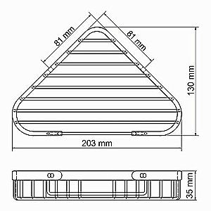 Полка WasserKRAFT Kammel К-733 хром купить в интернет-магазине сантехники Sanbest