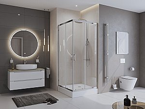 Душевой поддон Belbagno TRAY-BB-A-85-15-W 85х85 белый купить в интернет-магазине Sanbest