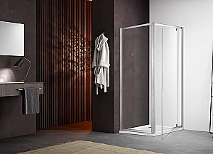 Душевой уголок Aquatek Ария 100х90 стекло прозрачное/профиль хром купить в интернет-магазине Sanbest