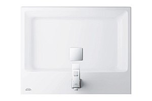 Раковина накладная Grohe Cube Ceramic 60 3947700H белая купить в интернет-магазине Sanbest