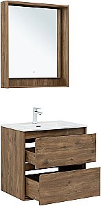 Тумба с раковиной Aquanet Милан 336378/284027 70 дуб рустикальный для ванной в интернет-магазине Sanbest