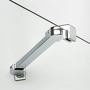 Душевой уголок NEW TRENDY NEW AZURA K-0561/K-0564 100x80 стекло прозрачное/профиль хром купить в интернет-магазине Sanbest