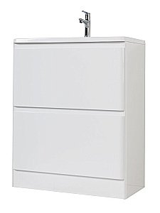 Тумба с раковиной BelBagno ALBANO 2C PIA 70 Bianco Lucido для ванной в интернет-магазине Sanbest