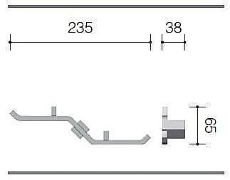 Крючок Schein WATTEAU 121*4 купить в интернет-магазине сантехники Sanbest