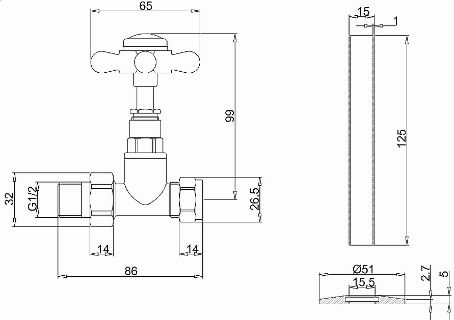 Полотенцесушитель Burlington Bloomsbury R2 CHR BLA хром/черный купить в интернет-магазине сантехники Sanbest