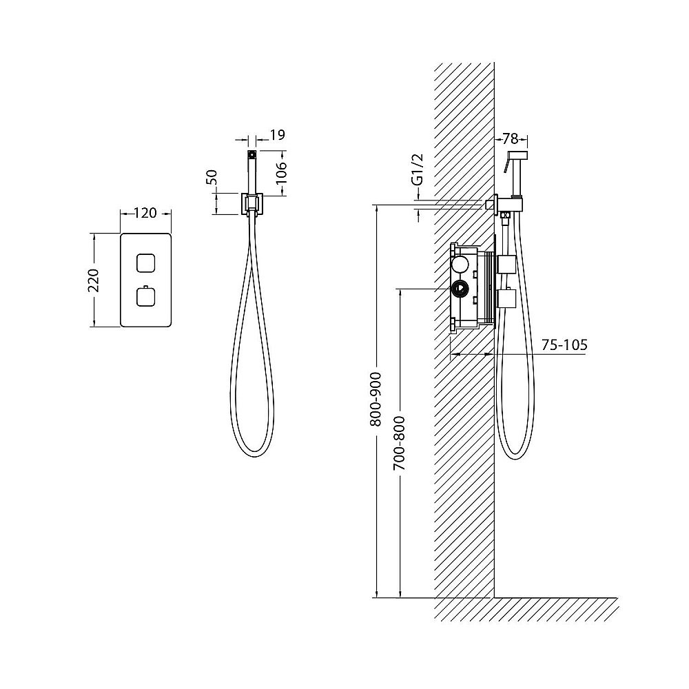 Гигиенический душ Timo Petruma 5089/00SM купить в интернет-магазине сантехники Sanbest