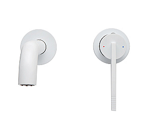 Смеситель для раковины Bronze de Luxe OMG! 9007W белый матовый купить в интернет-магазине сантехники Sanbest