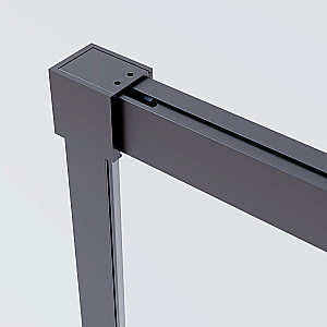 Душевая дверь Vincea Soft 2 110 VDS-3SO2110CLGM стекло прозрачное/профиль вороненая сталь купить в интернет-магазине Sanbest
