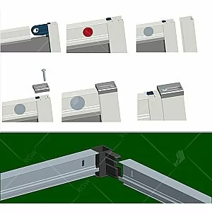 Душевой уголок RGW CL-48B (CL-14B + Z-050-1B) 100x60 стекло прозрачное/профиль черный купить в интернет-магазине Sanbest