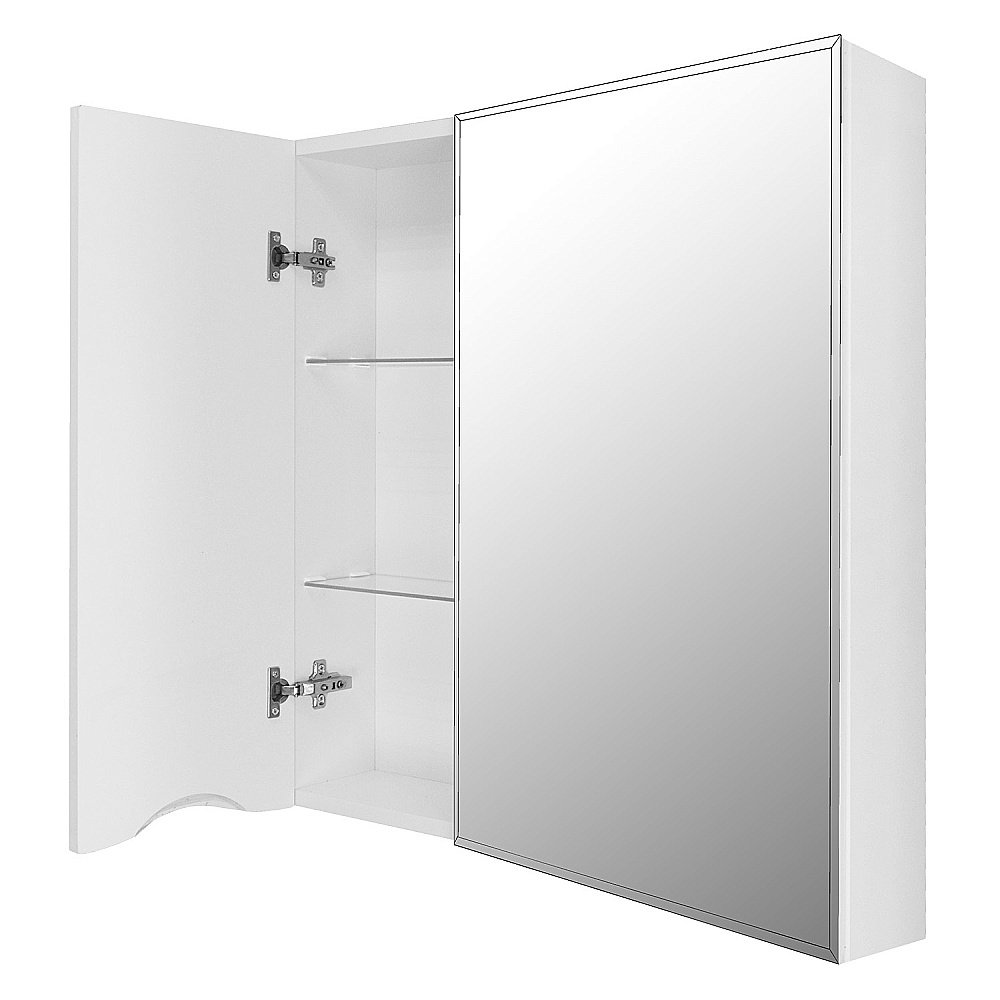 Зеркальный шкаф Loranto Santorini 60 белый глянцевый купить в интернет-магазине сантехники Sanbest