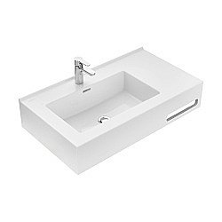 Раковина Акватон Квадро Про 1A734431QA01L 80 белая левая купить в интернет-магазине сантехники Sanbest