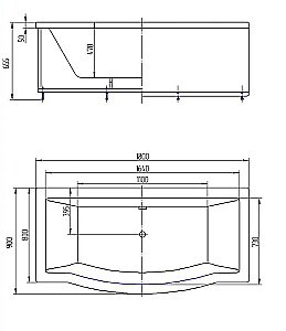 Ванна Aquatek Гелиос 180х90 GEL180-0000085 белая купить в интернет-магазине Sanbest