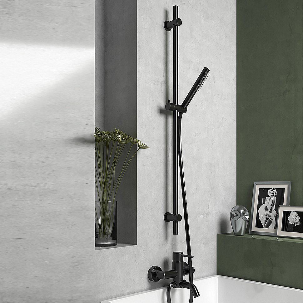 Душевая штанга PAINI 50PZ129TTRI черный матовый купить в интернет-магазине сантехники Sanbest