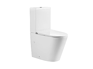 Унитаз напольный River ONTARIO 640 WT 10000013711 белый, безободковый, с бачком, с крышкой микролифт, слив торнадо купить в интернет-магазине Sanbest