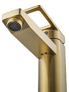 Смеситель для раковины WONZON & WOGHAND FRAME, Брашированное золото (WW-88139010-BG) купить в интернет-магазине сантехники Sanbest