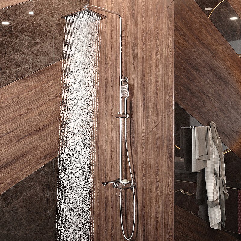 Душевая система Elghansa Galactik 2340515-2L хром купить в интернет-магазине сантехники Sanbest