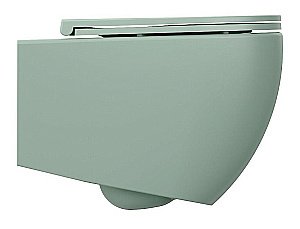 Унитаз подвесной Isvea Infinity 10NF02001SV-2T мятно-зеленый матовый, безободковый купить в интернет-магазине Sanbest