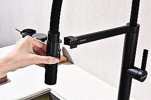 Смеситель для кухни Paulmark Leader Le214101-AN антрацит купить в интернет-магазине сантехники Sanbest