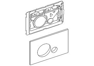 Кнопка для инсталляции BelBagno SFERA BB015-SR-CHROME купить в интернет-магазине сантехники Sanbest