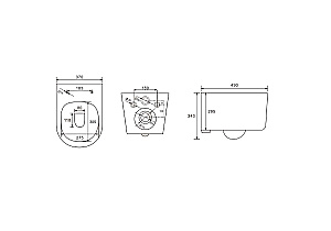 Унитаз подвесной Aquatek МИЯ AQ2004-MB+INS-0000020+KDI-0000025+KKI-0000002 черный матовый, безободковый, с крышкой микролифт, с инсталляцией, с черной матовой кнопкой купить в интернет-магазине Sanbest