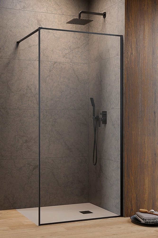 Душевое ограждение Radaway Modo F Brushed GunMetal II 80 10409084-92-01 стекло прозрачное/профиль брашированная оружейная сталь купить в интернет-магазине Sanbest