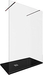 Душевое ограждение Allen Brau Infinity 2 140 3.21053.60 стекло прозрачное/профиль медь брашированная купить в интернет-магазине Sanbest