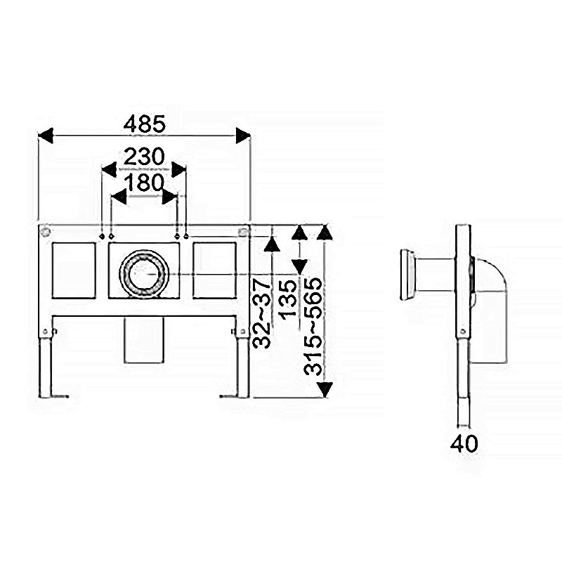 Инсталляция для унитаза Azario AZ-8010-1000 купить в интернет-магазине сантехники Sanbest