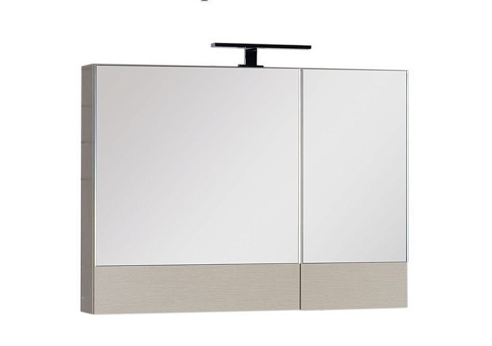 Зеркальный шкаф Aquanet Нота 90 светлый дуб купить в интернет-магазине сантехники Sanbest