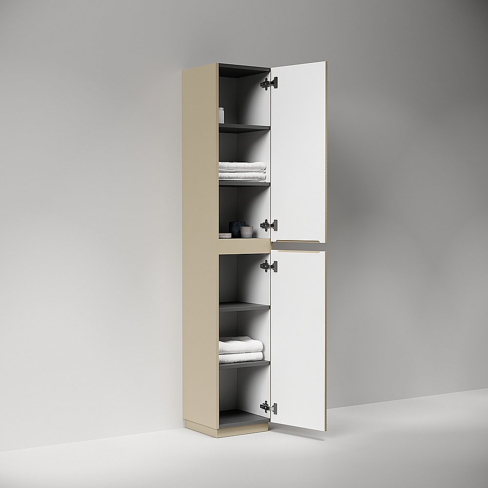 Шкаф-пенал напольный Sancos Folk Floor PFL35FCP капучино для ванной в интернет-магазине сантехники Sanbest