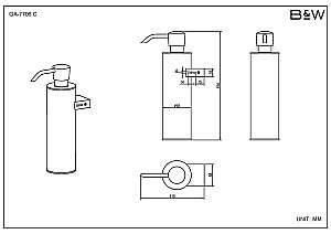 Набор аксессуаров Black&White Gravity GA-7710C хром купить в интернет-магазине сантехники Sanbest