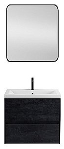 Тумба с раковиной Art&Max Family-M 58 подвесная, угольный камень для ванной в интернет-магазине Sanbest