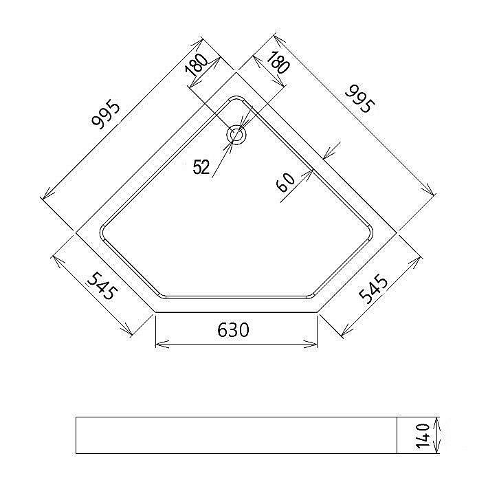 Душевой поддон Gemy ST11T 100x100 белый купить в интернет-магазине Sanbest
