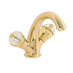 Смеситель для раковины Migliore PRESTIGE CRYSTAL 32585 золото купить в интернет-магазине сантехники Sanbest