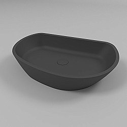 Раковина накладная WhiteCross Ametrine 60 0718.060037.201 черная матовая купить в интернет-магазине Sanbest