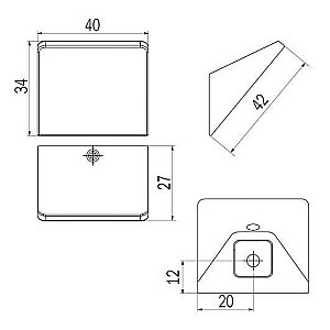 Крючок Inda Indissima A8820ACR хром купить в интернет-магазине сантехники Sanbest