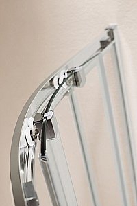 Душевой уголок Cezares Eco 120х100 ECO-O-RH-2-120/100-C-Cr стекло прозрачное/профиль хром купить в интернет-магазине Sanbest