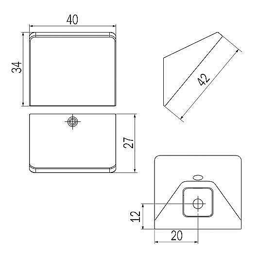 Крючок Inda Indissima A8820ACR хром купить в интернет-магазине сантехники Sanbest