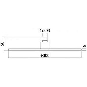 Верхний душ PAFFONI MASTER KING ZSOF079CR купить в интернет-магазине сантехники Sanbest