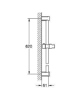 Душевая штанга GROHE New Tempesta Cosmopolitan 27521 000 купить в интернет-магазине сантехники Sanbest