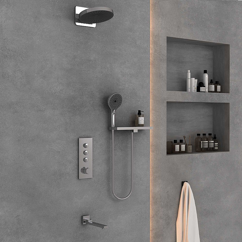 Душевая система Vincea Inspire VSFW-433TI2RCH хром купить в интернет-магазине сантехники Sanbest