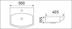 Раковина Ceramalux N 78014C купить в интернет-магазине Sanbest