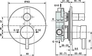 Смеситель для душа Ideal Standard CERALINE A6939XG купить в интернет-магазине сантехники Sanbest