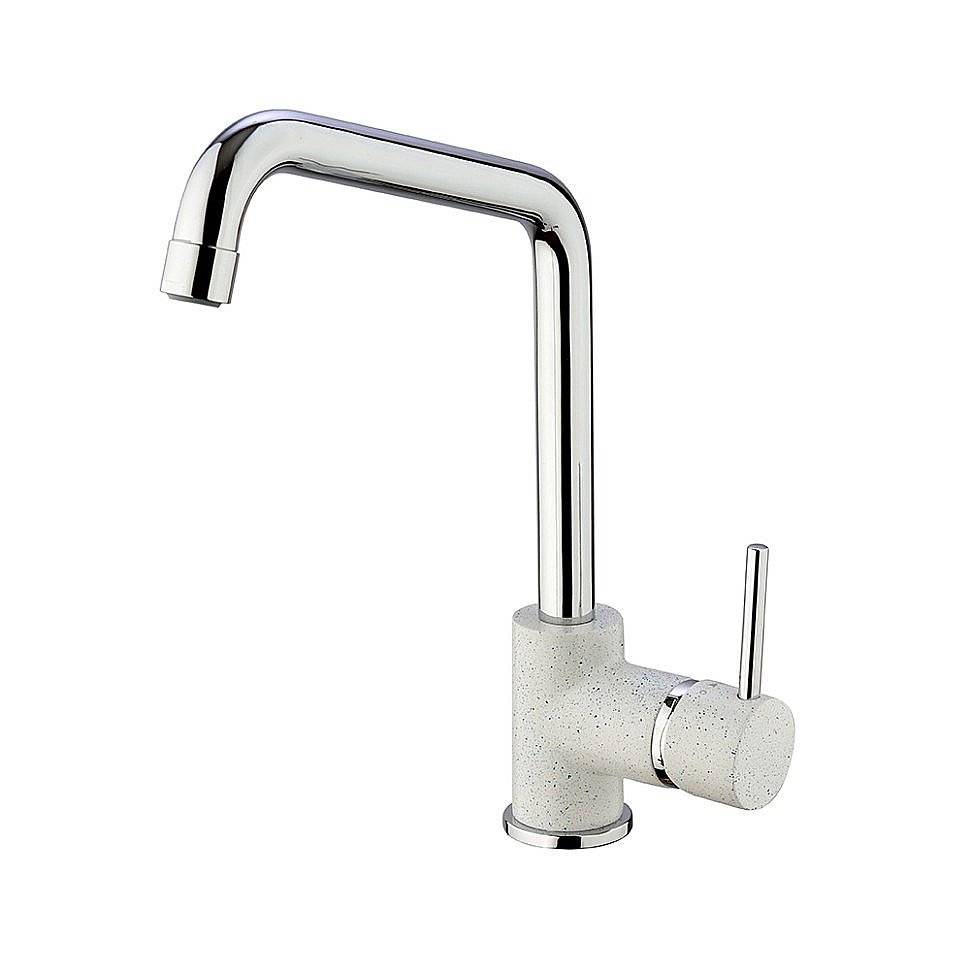 Смеситель для кухни PAINI Cox 7890572CR599H1KM белый гранит купить в интернет-магазине сантехники Sanbest