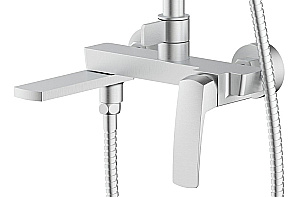 Душевая система Azario Conda AZ-K2411BN сатин купить в интернет-магазине сантехники Sanbest